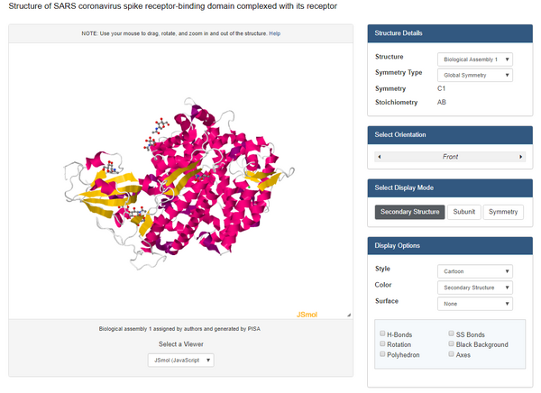 Results of ProteinDataBank