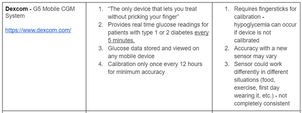Dexcom - G5 Mobile CGM System