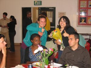 Hanging out at the 2007 banquet