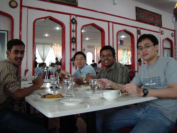 (L to R) Srinath, Dr.Rudi, Suresh & Kok Siong