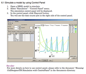 CellDesigner Simulation Panel