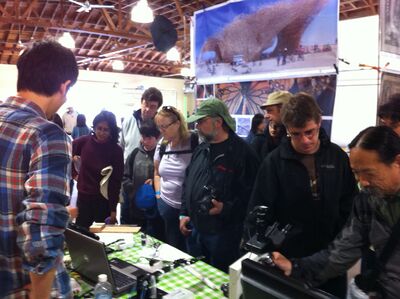 Armen is explaining about Magnetic Tweezers