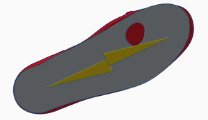 Bottom view of the SmartSole.