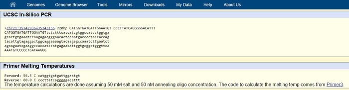Testing the non-disease primer