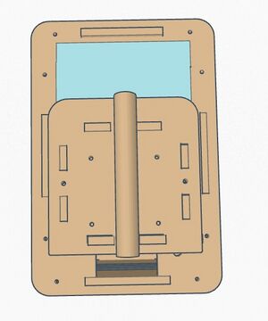 This top view shows the new improved handle attachment as well as the larger display screen