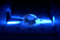 Photo of Negative Sample droplet with circle around droplet