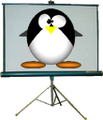 Tux on slideshow screen - 4/07
