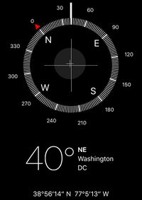 Compass coordinates when viewing transect #1 from the walkway.