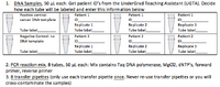 Snapshot of the worksheet for planning PCR reactions.