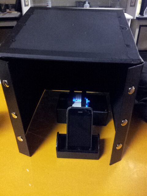 Pardon the orientation. This is the fully set-up fluorimeter.