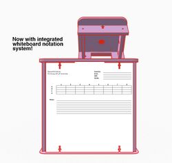 OpenerPCR Deluxe with integrated whiteboard grid system.