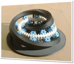 The Moebius Gear, produced by 3D printing