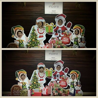 A fun shot after 2014 year-end lab dinner.