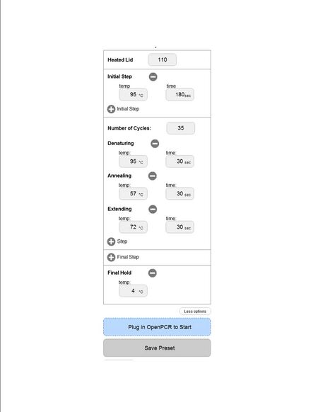 Screen shot of the Open PCR program detailed above