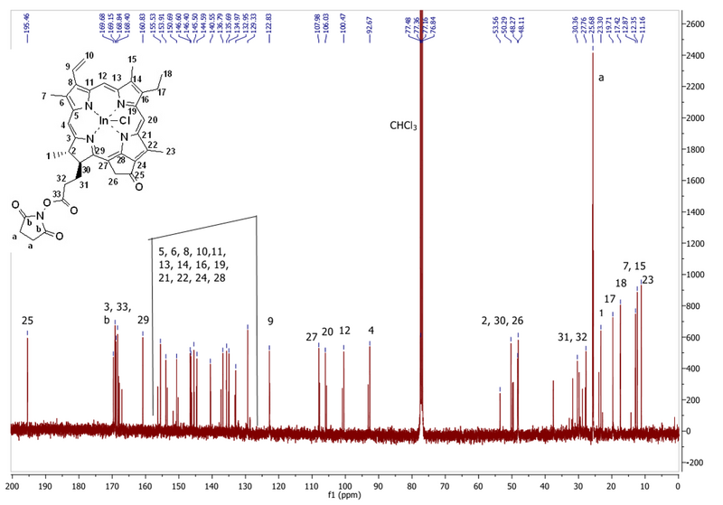 13C NMR for compound 12