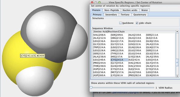 The sulfur side-chain in hOGG1.