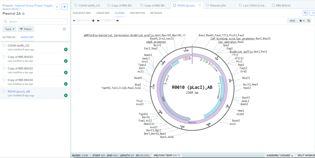 Moclo Basic Part: Controllable Promoter