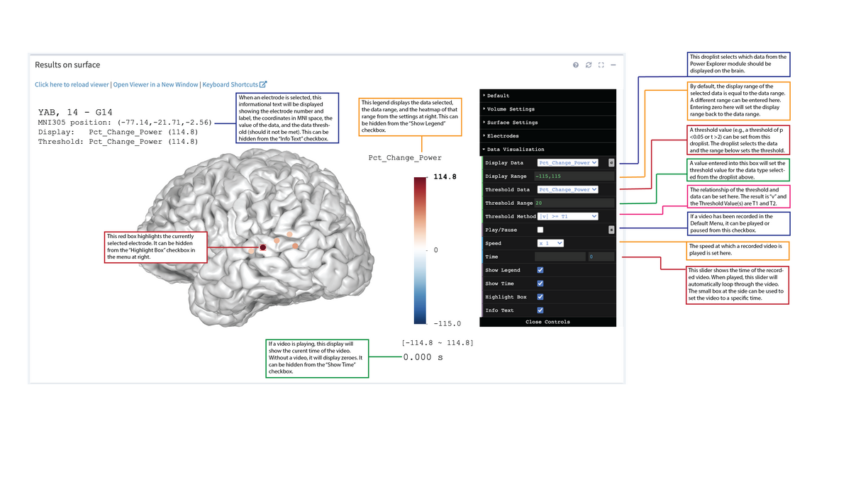 3D Viewer Data Visualizations Settings